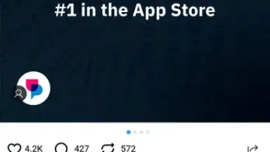 Screenshot von UpScrolled 1