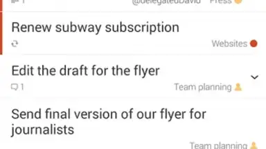 Screenshot von Todoist 3