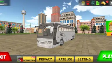 Screenshot von City Coach Bus Simulator 3D: New Bus Games Free 4