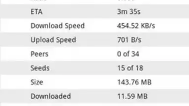 Screenshot von BitTorrent Remote 2