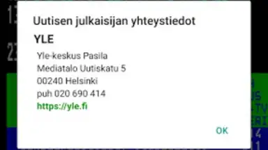 Screenshot von TekstiTV 4