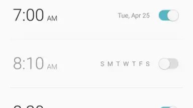 Screenshot von Samsung Clock 1