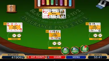 Screenshot von Блэкджек! 20