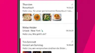Screenshot von Telekom Mail 1