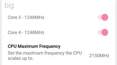 Screenshot von Kernel Adiutor 4