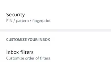 Screenshot von Yahoo Mail 1
