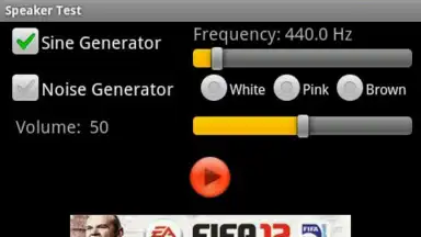 Screenshot von Speaker Test 1