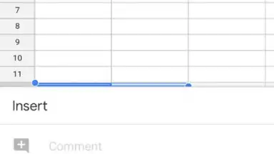 Screenshot von Google Sheets 4