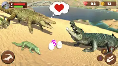Screenshot von Wild Crocodile Family Sim Game 4