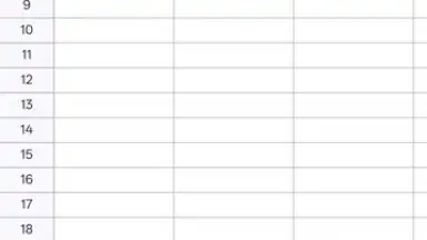 Screenshot von Google Sheets 14