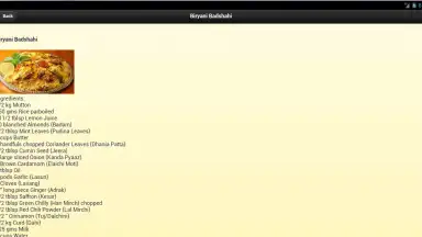 Screenshot von Mughlairecipes 13