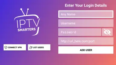 Screenshot von IPTV Smarters Pro 5