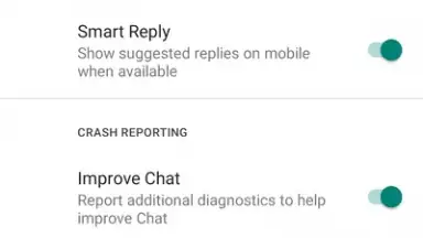 Screenshot von Google Chat 3