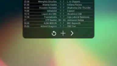 Screenshot von Basketball Livescore Widget 19