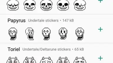 Screenshot von Undertale & Deltarune Stickers for WhatsApp 1