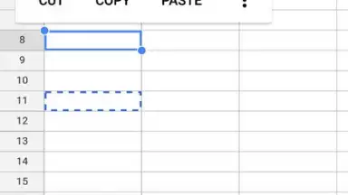 Screenshot von Google Sheets 5