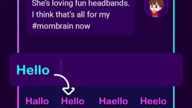 Screenshot von Neon LED Keyboard Fonts, RGB 1