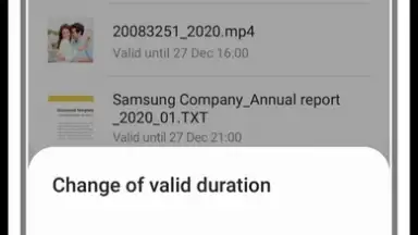Screenshot von Samsung Private Share 2