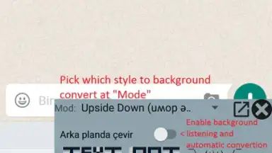 Screenshot von Upside Down Chat+ 3