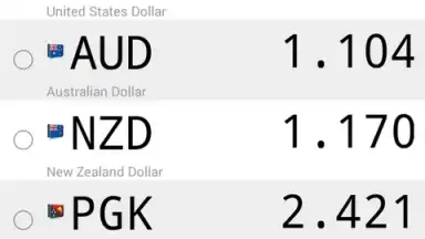 Screenshot von Daily Currency Rates 2