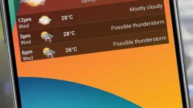 Screenshot von Weatherzone 1