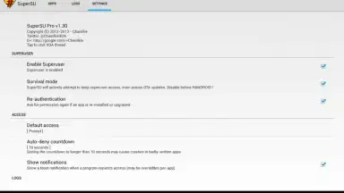 Screenshot von SuperSU 4