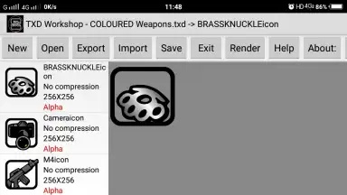 Screenshot von TXD EDITOR By K K UPGRADER 3