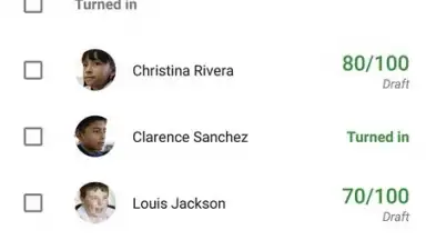 Screenshot von Google Classroom 13