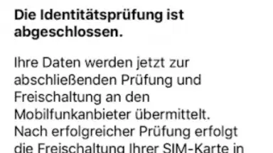 Screenshot von ALDI TALK Registration 3