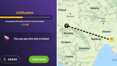 Screenshot von GeoGuessr 17