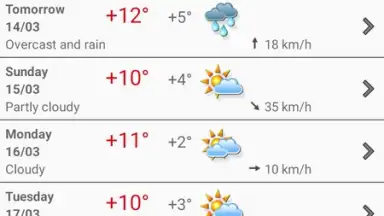 Screenshot von ForecaWeather 5