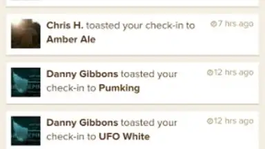 Screenshot von Untappd 1