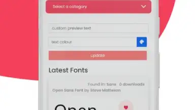 Screenshot von Gooova Fonts 3