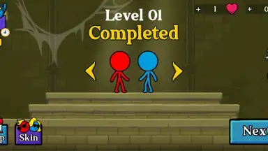 Screenshot von Red and Blue Stickman 7