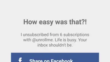 Screenshot von Unroll.Me 2