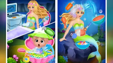 Screenshot von Newborn mermaid baby care game 6