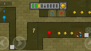 Screenshot von Red and Blue Stickman 5