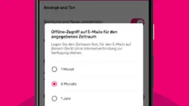 Screenshot von Telekom Mail 2