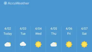 Screenshot von OnePlus Weather 3