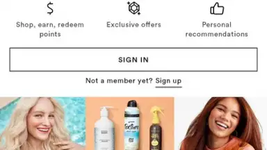 Screenshot von Ulta Beauty 1