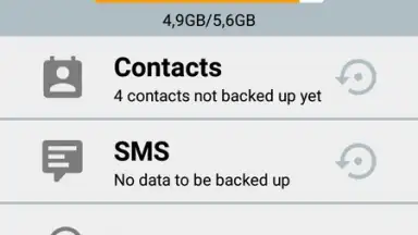 Screenshot von Comodo Backup 3