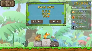 Screenshot von Dino Rush Race 3