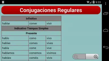 Screenshot von Spanish Verb Trainer 2
