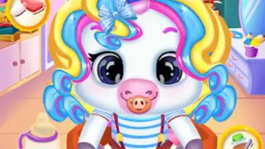 Screenshot von Newborn unicorn care game 4