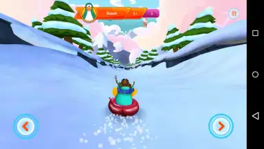 Screenshot von Club Penguin Sled Racer 2