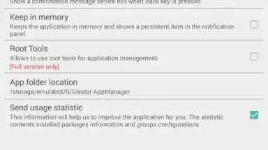 Screenshot von Glextor AppManager 4