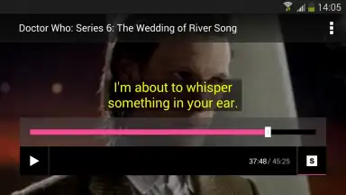 Screenshot von BBC Media Player 4