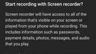 Screenshot von Samsung Record screen 2