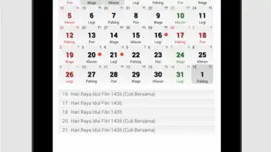 Screenshot von Indonesia Calendar 1