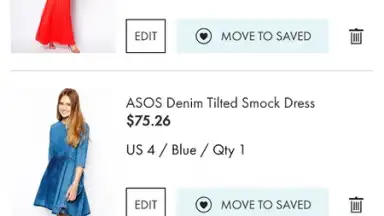 Screenshot von ASOS 1